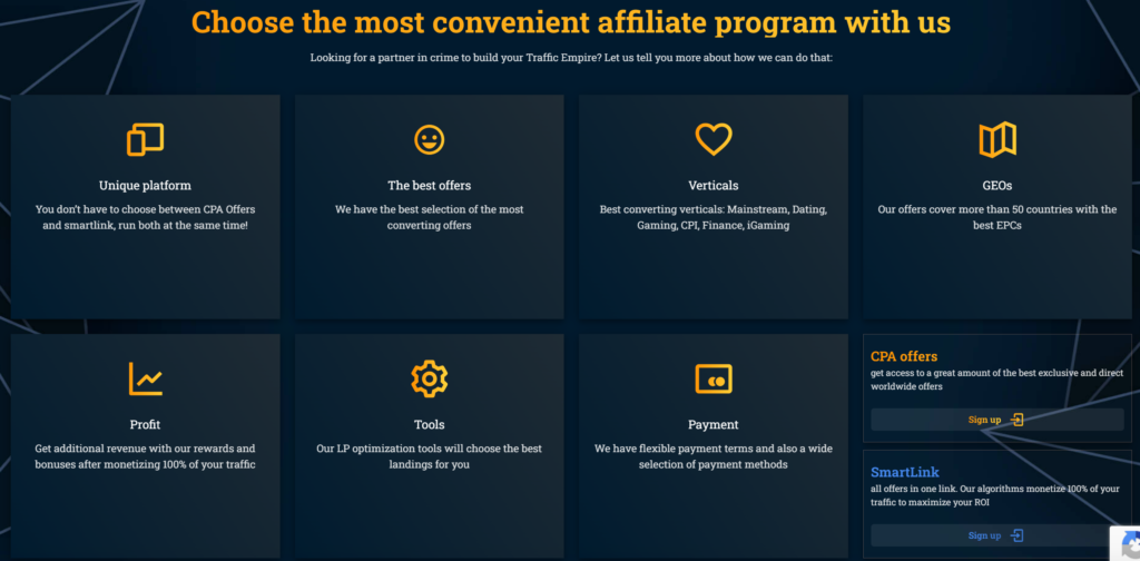 Offers of AdsEmpire affiliate network