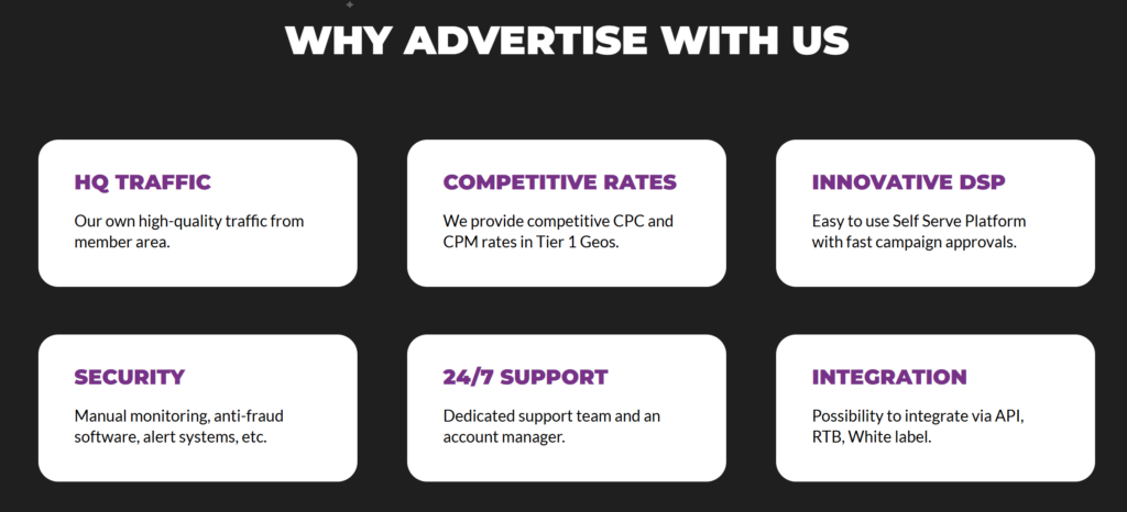 Advantages of Mirelia Networks advertising network